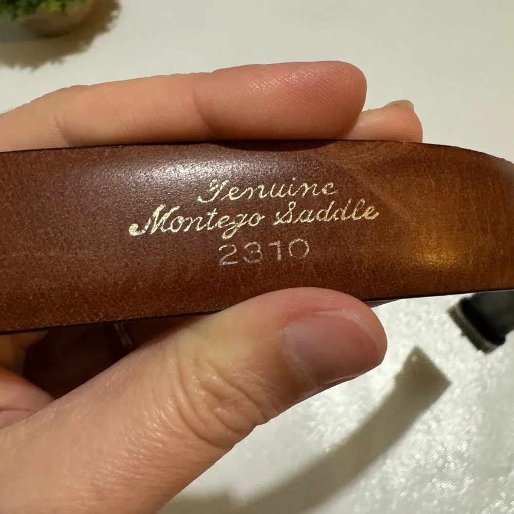 Vintage‎ Steve of California Genuine Montego Saddle Leather Brown Belt Size 34